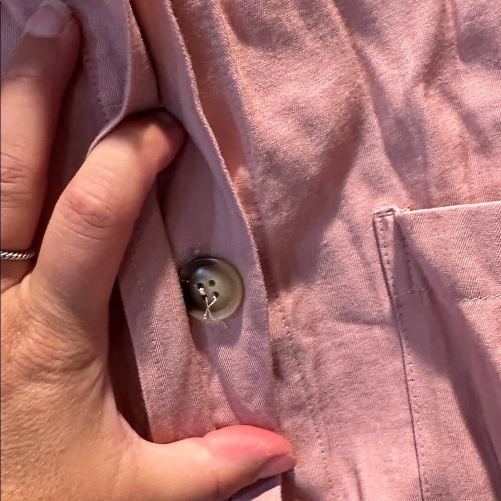 Kut From The Kloth Ren Mauve Pink Lightweight Jacket L  Barn Coat Fall - Picture 8 of 8